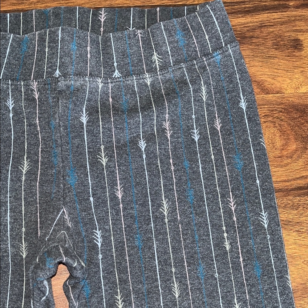 Pact Gray Striped Leggings - Picture 2 of 4
